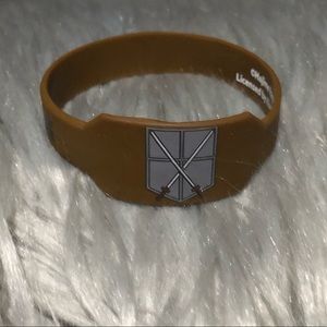 Attack on titan rubber bracelet